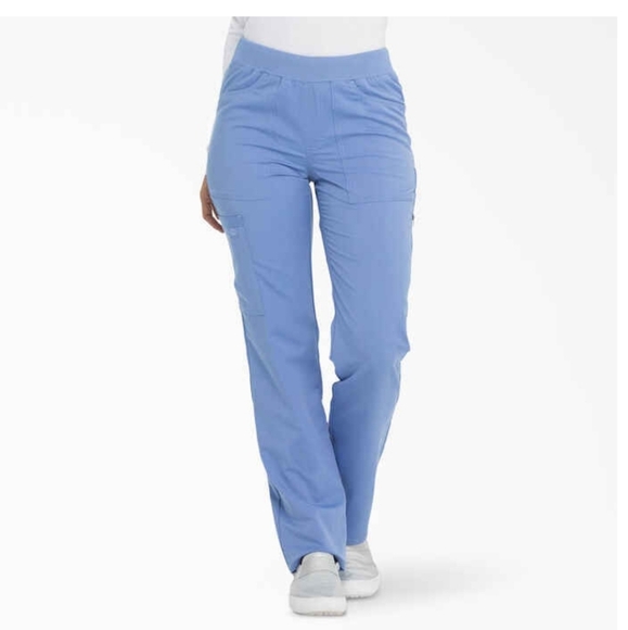Dickies Pants - Dickies Womens Balance Petite Periwinkle Scrub Pants